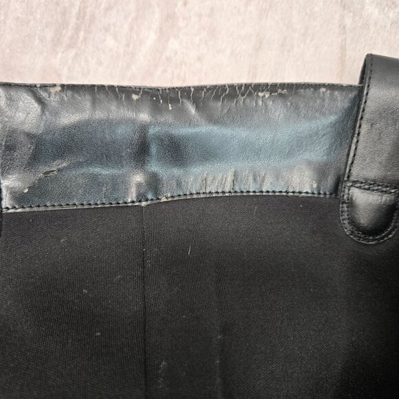 Ralph Lauren Equestrian Boots 5.5 Black Knee High Tall Western Riding Low Heel - Picture 13 of 14